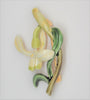 CFW Floral Snowdrop Orchid Flower Enamel Vintage Figural Pin Brooch