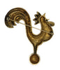 Zentell Crowing Rooster Weathervane Vintage Figural Pin Brooch