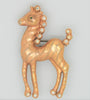 Art Deco Pony Horse Gold Plate Vintage Costume Figural Pin Brooch