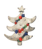 Seuss Christmas Tree Vintage Figural Bead Garland Brooch - 1980s