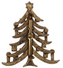Weiss Christmas Branch Candles Tree Rhinestones Vintage Figural Brooch