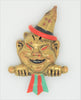 Coro Billikan Hollow-Back Enamel Vintage Figural Costume Pin Brooch