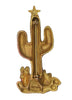 Don Lin Christmas Cactus Tree Holiday Vintage Figural Pin Brooch