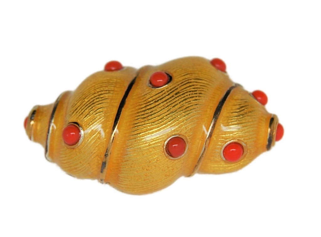 Carolee Seashell Vintage Costume Figural Pin Brooch