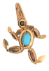 Coro Clown Gold Plate Rhinestones Vintage Figural Costume Brooch