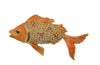 JJ Fish Pearl Enamel Rhinestones Vintage Figural Pin Brooch