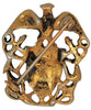 Reja Patriotic Eagle USA Sterling Vermeil Shield Vintage Figural Pin Brooch