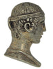 Silson Greecian Roman Profile Fur Clip Vintage Costume Figural Pin Brooch