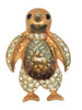 St John Penguin Vintage Costume Figural Pin Brooch