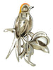 Trifari Perched Bird A Philippe 1942 Vintage Figural Fur Clip Brooch