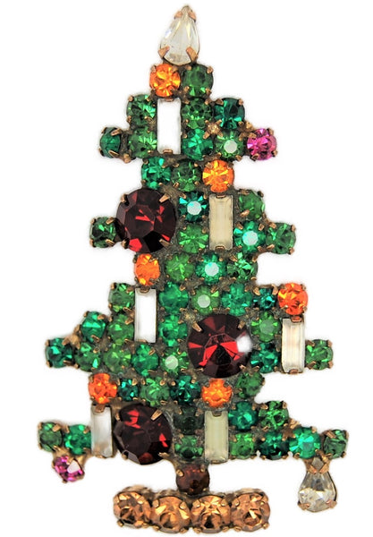 Weiss 6 Candle Classic tree Figural Costume Brooch