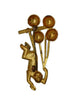 Schiaparelli Acrobat Monkey Circus Balloons 1938 Vintage Figural Brooch