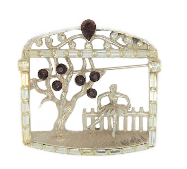 Corocraft Ballerina Stage Set Vintage Figural Costume Brooch