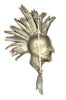 DeMille Indian Chief Northwest Mounted Police Vintage Figural Pin Brooch