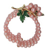 Coro Katz Pale Pink Pearl Grapes Vintage Figural Wrap Bracelet