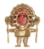 KJL Witch Doctor Celluloid Figural Pin Brooch
