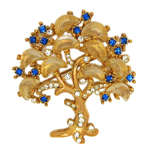 Trifari Tree of Life Lookalike Nancy Nelson Vintage Figural Pin Brooch