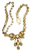 1940s Eisenberg Champagne Dangle Swarovski Crystal Vintage Necklace