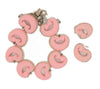 Coro Pink Spiral Shells 1950s Bracelet and Matching Vintage Earrings