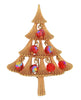 Mylu AB Ruby Crystal Ornaments Christmas Tree Vintage Figural Brooch - Mint
