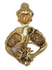 Reja Heart Prince Floral Figural Vintage Costume Pin Brooch