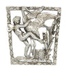 Coro Cupid Fights a Heron Vintage Figural Costume Pin Brooch