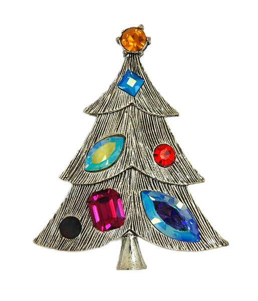 Weiss AB Multi Size & Colors Christmas Tree Vintage Figural Costume Brooch