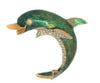 Panetta Happy Dolphin Enamel Rhinestones Vintage Figural Costume Brooch