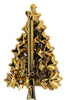 Pakula Star Christmas Tree Figural Vintage Holiday Brooch