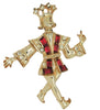 Coro Sparkling King Small Series Vintage Figural Brooch