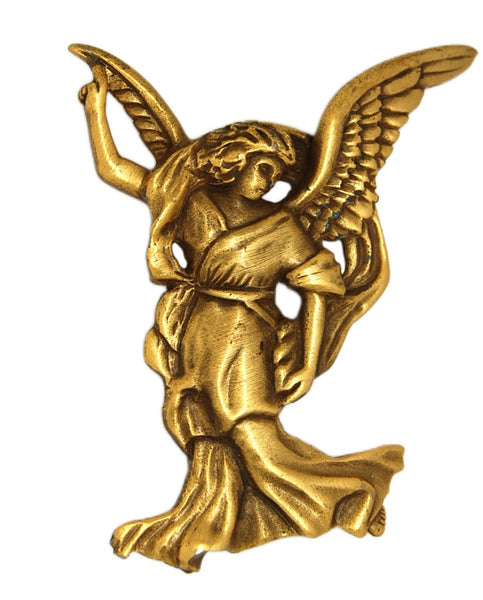 MV Winged Renaissance Angel Vintage Figural Pin Brooch