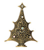 AB Bronze Spiky Christmas Tree Vintage Figural Pin Brooch