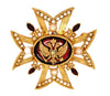 Beautiful Sparkling Maltese Royal Eagle Vintage Figural Brooch