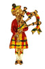 Coro Small Series Detailed Highland Bagpiper Vintage Figural Brooch