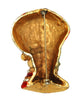 HAR Sultan Maharaja King Enamel Red Figural Vintage Pin Brooch