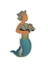 Trifari J Wuyts Mermaid with Fan Vintage Figural Fur Clip Brooch
