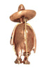 Boucher Mexican Barefoot Man Gold Plated Enamel Figural Pin Brooch Restrike