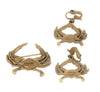 Hess Appel Jolle Crab Cancer Vintage Figural Brooch & Earrings Set