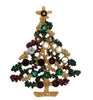 Weiss Vintage Branchy Rhinestone Christmas Tree Figural Pin Brooch