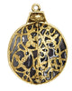Danecraft Christmas Tree Transparent Ornament Gold Tone Vintage Figural Brooch