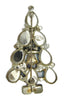 RON Guardian Angel Aqua Teardrops Christmas Tree Vintage Brooch