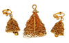 Eisenberg Wire Wrap Christmas Tree & Matching Vintage Figural Set