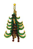 Austrian Multi-Level Dangle Christmas Tree Vintage Figural Brooch