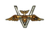 Patriotic V Day Flag Eagle WW2 Vintage Figural Brooch