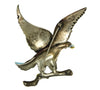 Patriotic Pot Metal Enamel Eagle 1940s Vintage Figural Brooch