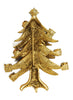 Weiss Massive Gold Tone Multi Size & Colors Christmas Tree Vintage Figural Brooch.