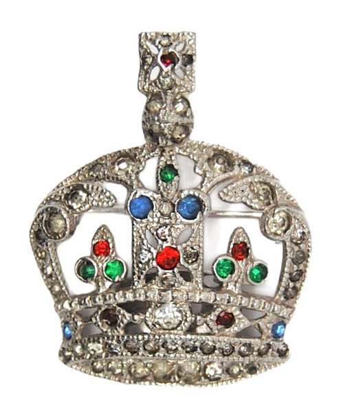 Coro Perfume Crown Small Series Vintage Figural Pin Brooch