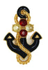 Trifari Patriotic Anchor Vintage Figural 1980s Brooch