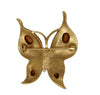 Trifari Crown A Philippe Noire Stones Vintage Figural Brooch - Mint