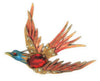 Fred Grey Flying Enameled Bird Vintage Costume Brooch